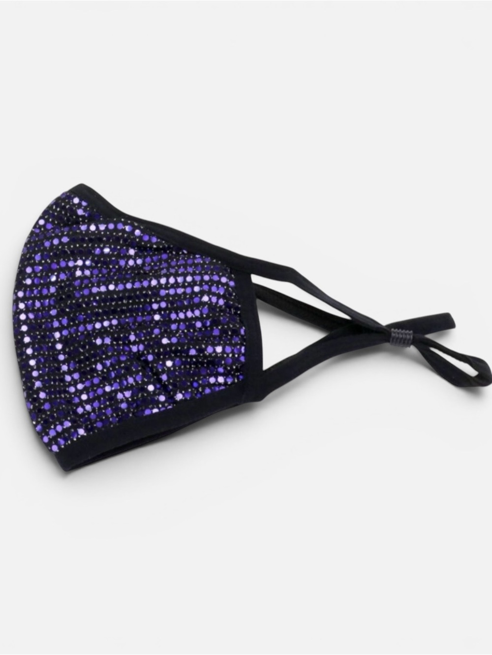 Purple Sequin Face Mask | Adjustable Reusable Fashion Mask | NWT / Sealed